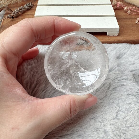 New Extra Small Clear Quartz Bowl/Dish - Picture 4 of 5